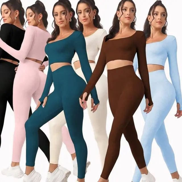 2 Pcs Seamless High Stretch Yoga Set